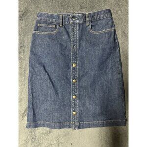 A.P.C. APC Raw Indigo Japanese Denim Standard Skirt Sz 34 READ